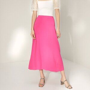 Aritzia Wilfred Midi Skirt Electron Fuschia Pink Size 2